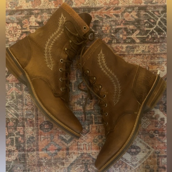 Abilene Boot Company lace up boots - Picture 2 of 6